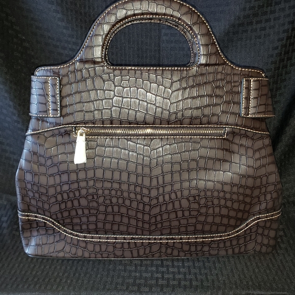 $22 Special ..Anais Gvani Croco Satchel - Picture 4 of 5